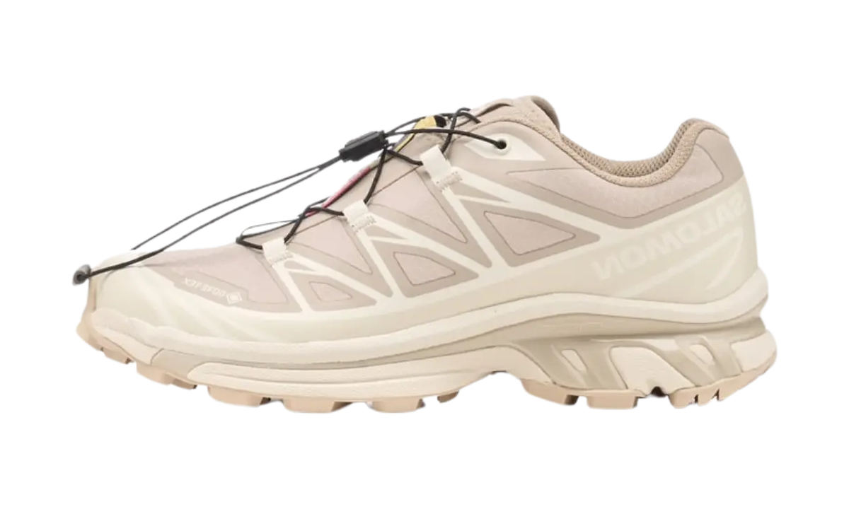 Salomon XT-6 Gore-Tex Oxford Tan Almond Milk — vista perfil