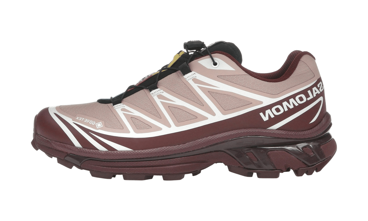 Salomon XT-6 Gore-Tex Mahogany Rose Tawny Port — vista perfil