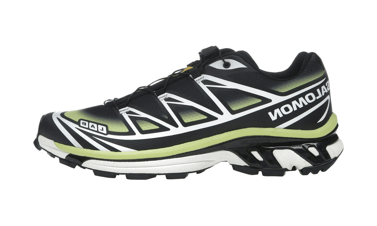Salomon XT-6 Skyline Black Sharp Green de perfil