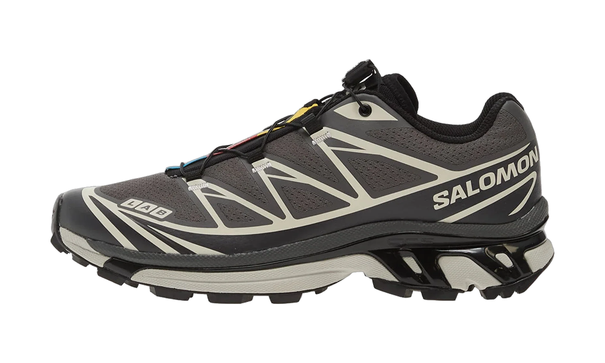 Salomon XT-6 Black Asphalt Castlerock — vista perfil