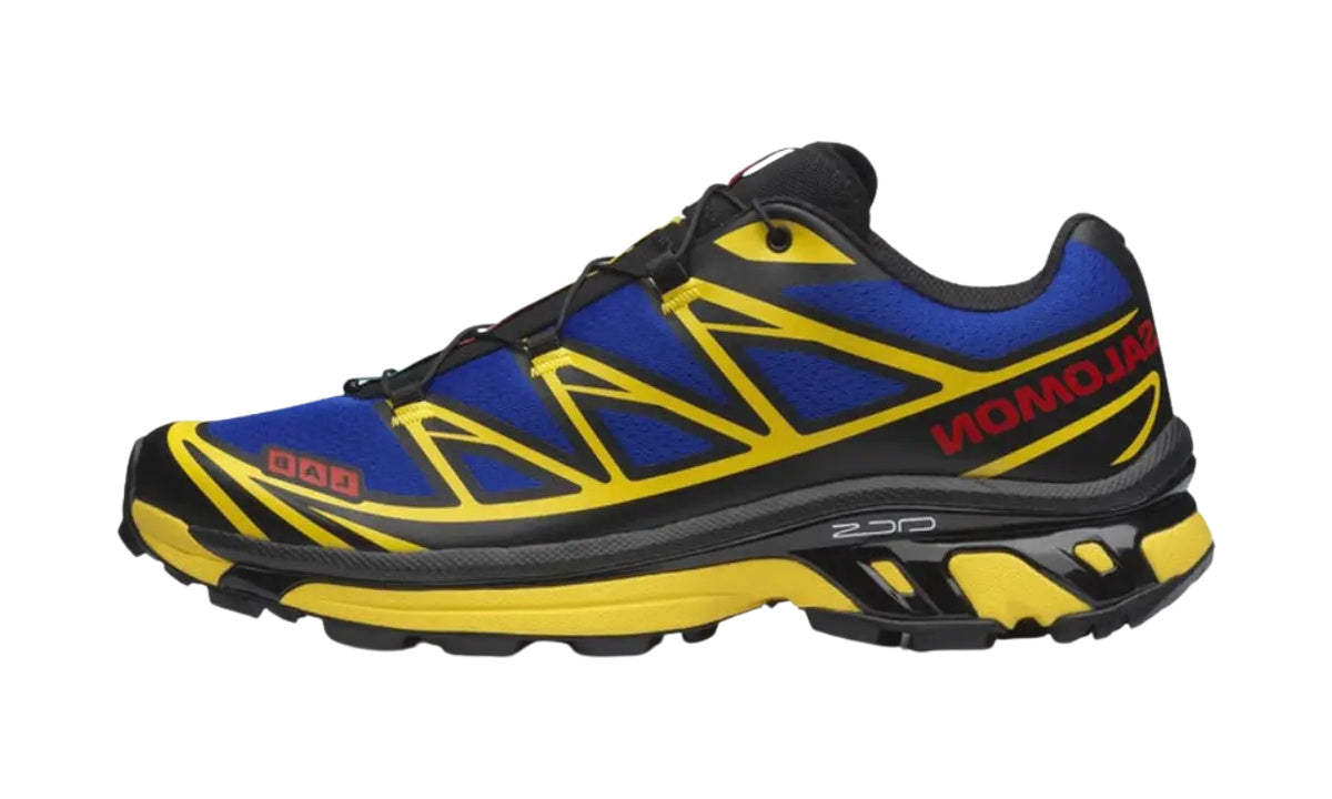 Salomon XT-6 JJJJound Nautical Blue Lemon de perfil