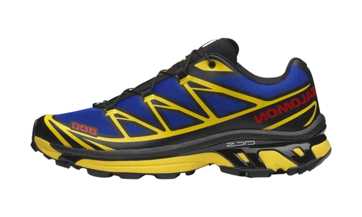 Salomon XT-6 JJJJound Nautical Blue Lemon — vista perfil