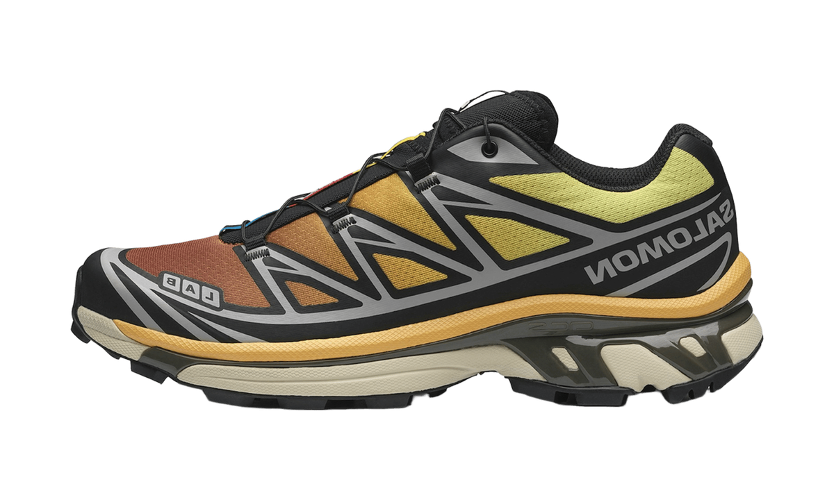 Salomon XT-6 Black Grape Leaf Beach Ball — vista perfil