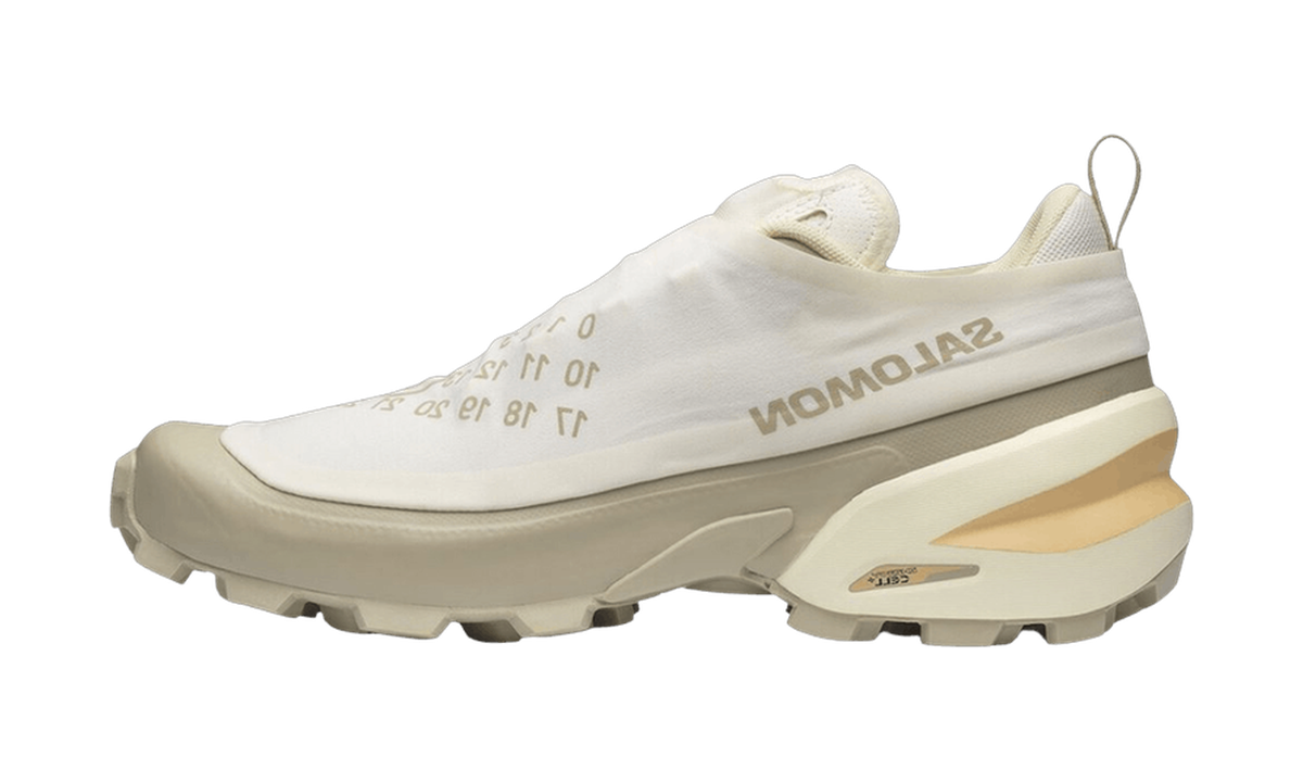 Salomon Cross Dust MM6 Maison Margiela Vanilla Ice Eucalyptus — vista perfil