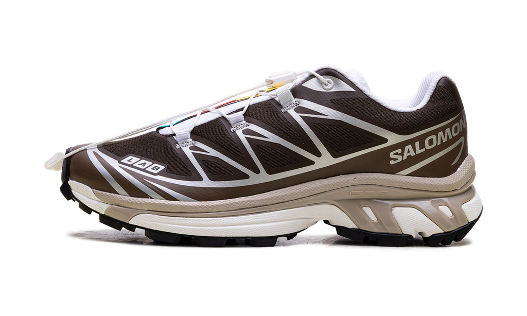Salomon XT-6 Earth Brown Walnut — vista perfil