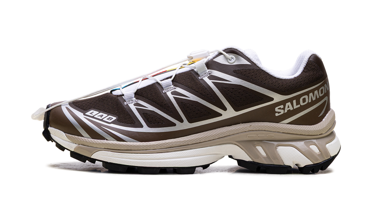Salomon XT-6 Earth Brown Walnut — vista perfil