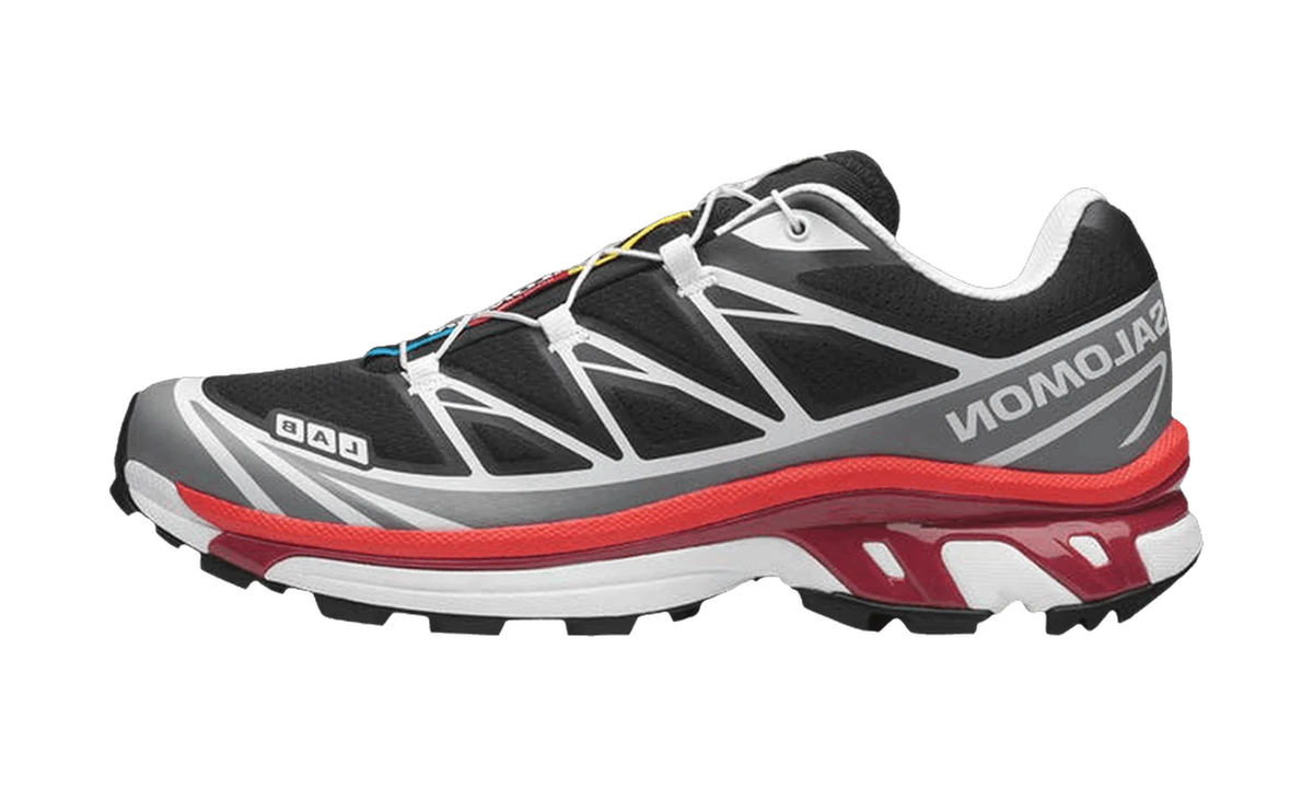 Salomon XT-6 Alloy Black Lava Falls — vista perfil