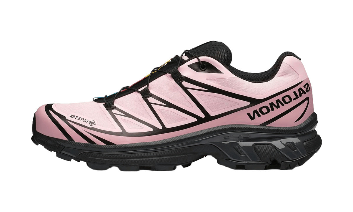 Salomon XT-6 Gore-Tex Black Icy Pink Dawn Pink de perfil