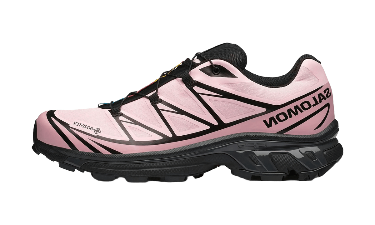 Salomon XT-6 Gore-Tex Black Icy Pink Dawn Pink — vista perfil