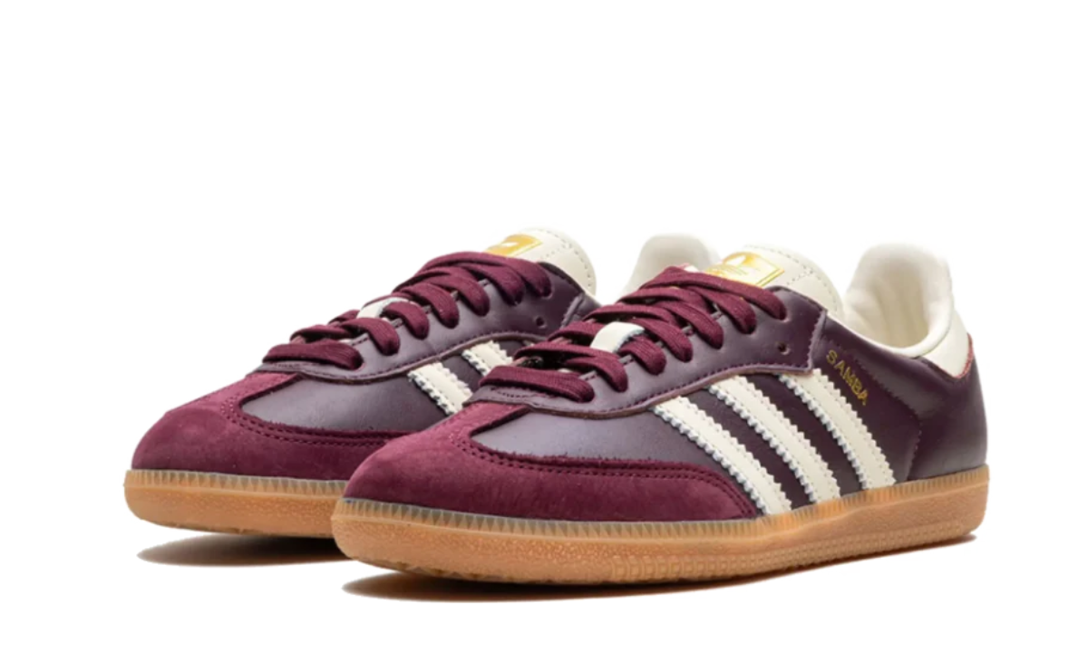 Adidas Samba OG Maroon Gold Metallic