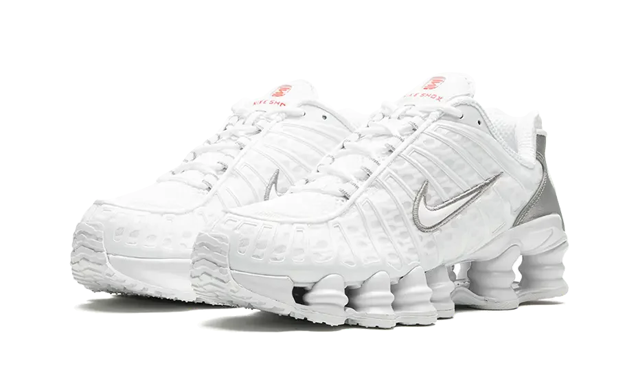 Nike Shox Tl White Metallic Silver Max Orange