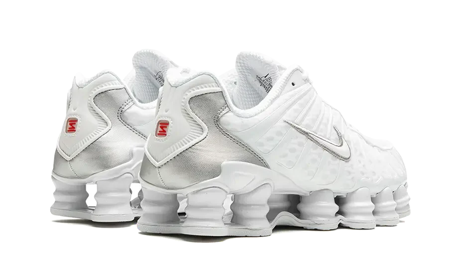 Nike Shox Tl White Metallic Silver Max Orange