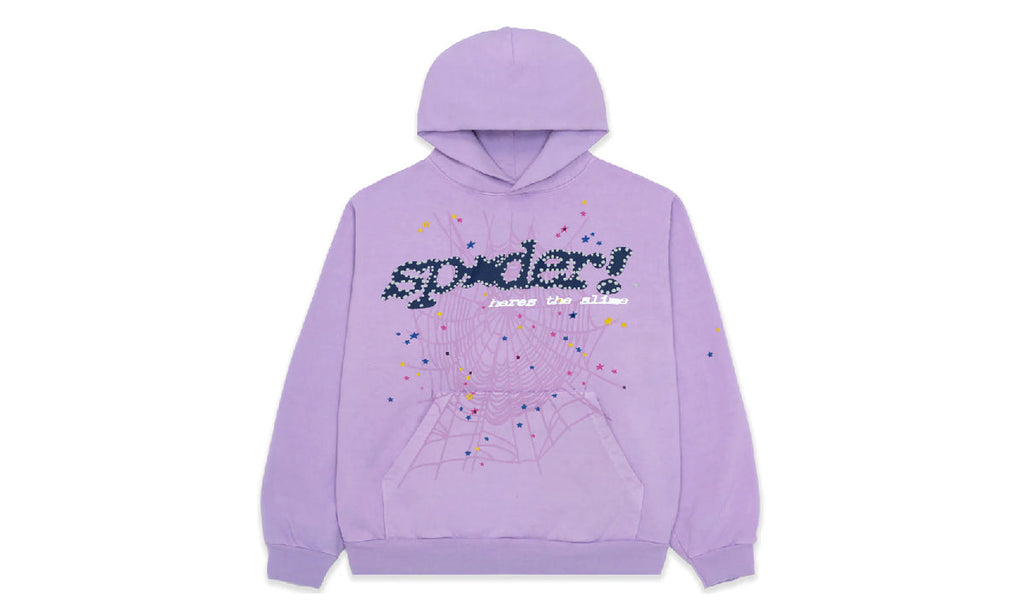 Sp5der Acai Hoodie Purple