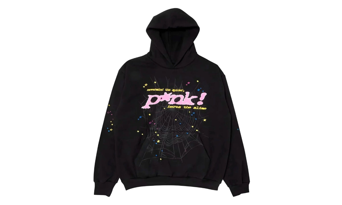 Sp5der P*NK Hoodie Black