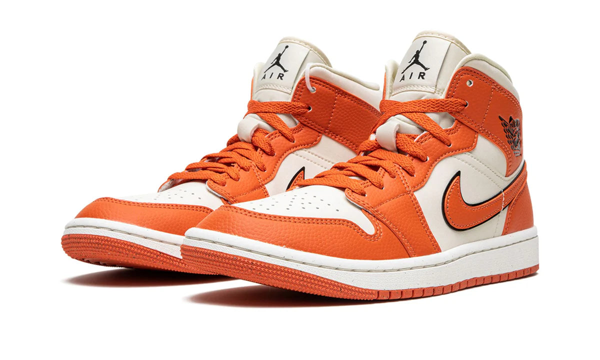 Air Jordan 1 Mid Se Sport Spice Orange