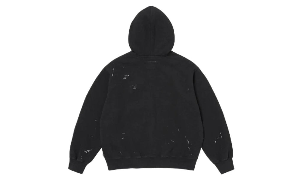 Supreme MM6 Maison Margiela Box Logo Zip Up Hooded Sweatshirt Black