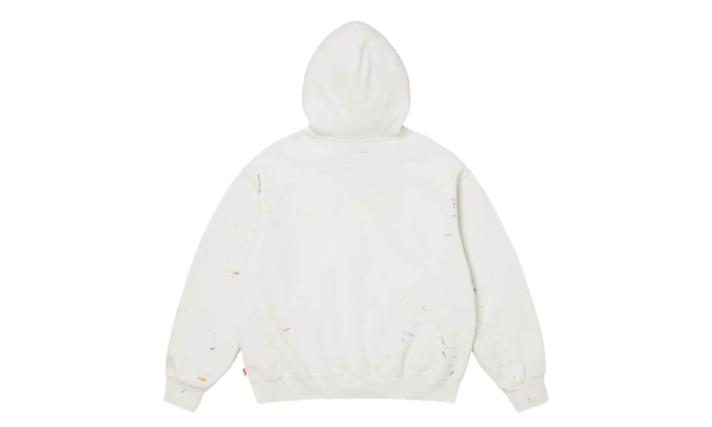Supreme MM6 Maison Margiela Box Logo Zip Up Hooded Sweatshirt White