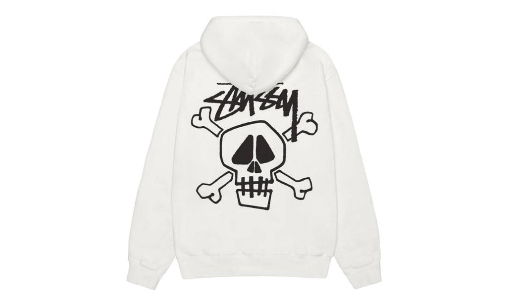 Stussy Pigment Dyed Skull Bones Hoodie Black