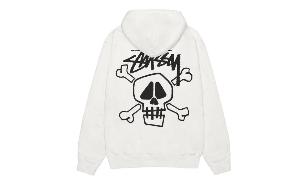 Stussy Pigment Dyed Skull Bones Hoodie Black