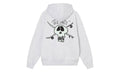 Stussy Surf Skate Skull Hoodie Ash Heather
