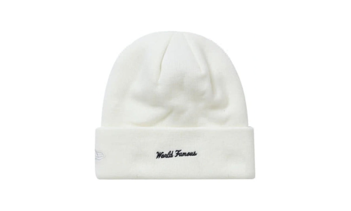 Supreme New Era Box Logo Beanie (FW21) White