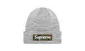 Supreme New Era Box Logo Beanie (FW23) Heather Grey