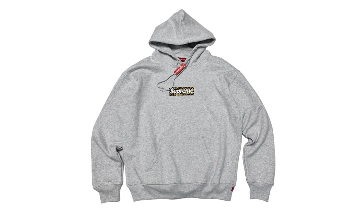 Supreme Shanghai Box Logo Hoodie Heather Grey