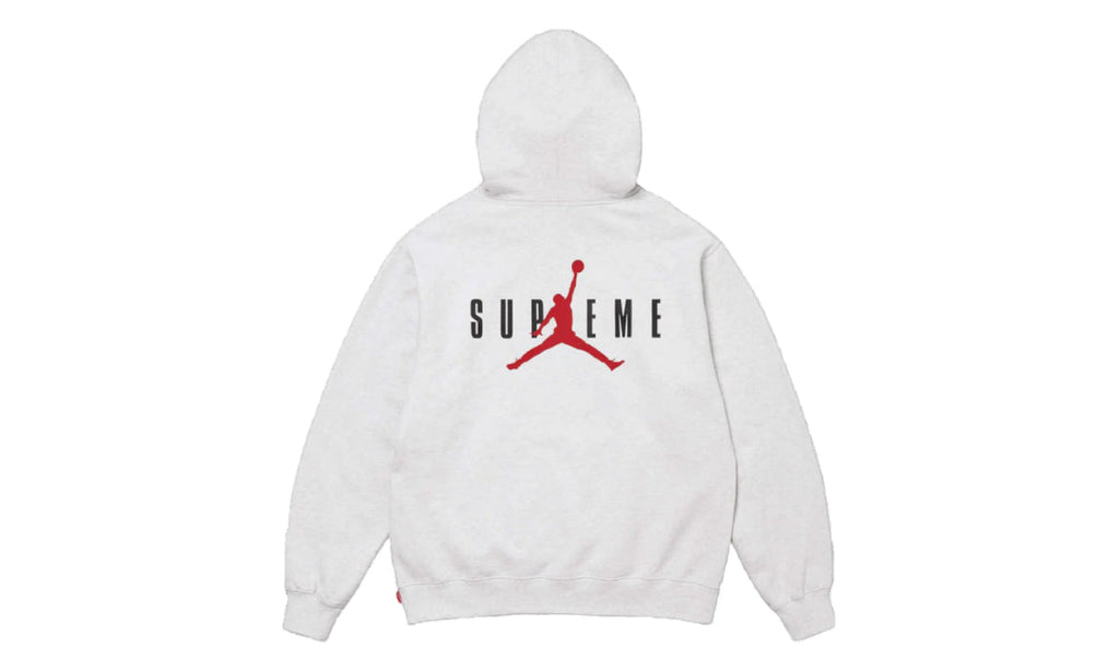 Supreme x Jordan Hooded Sweatshirt (FW24) Ash Grey