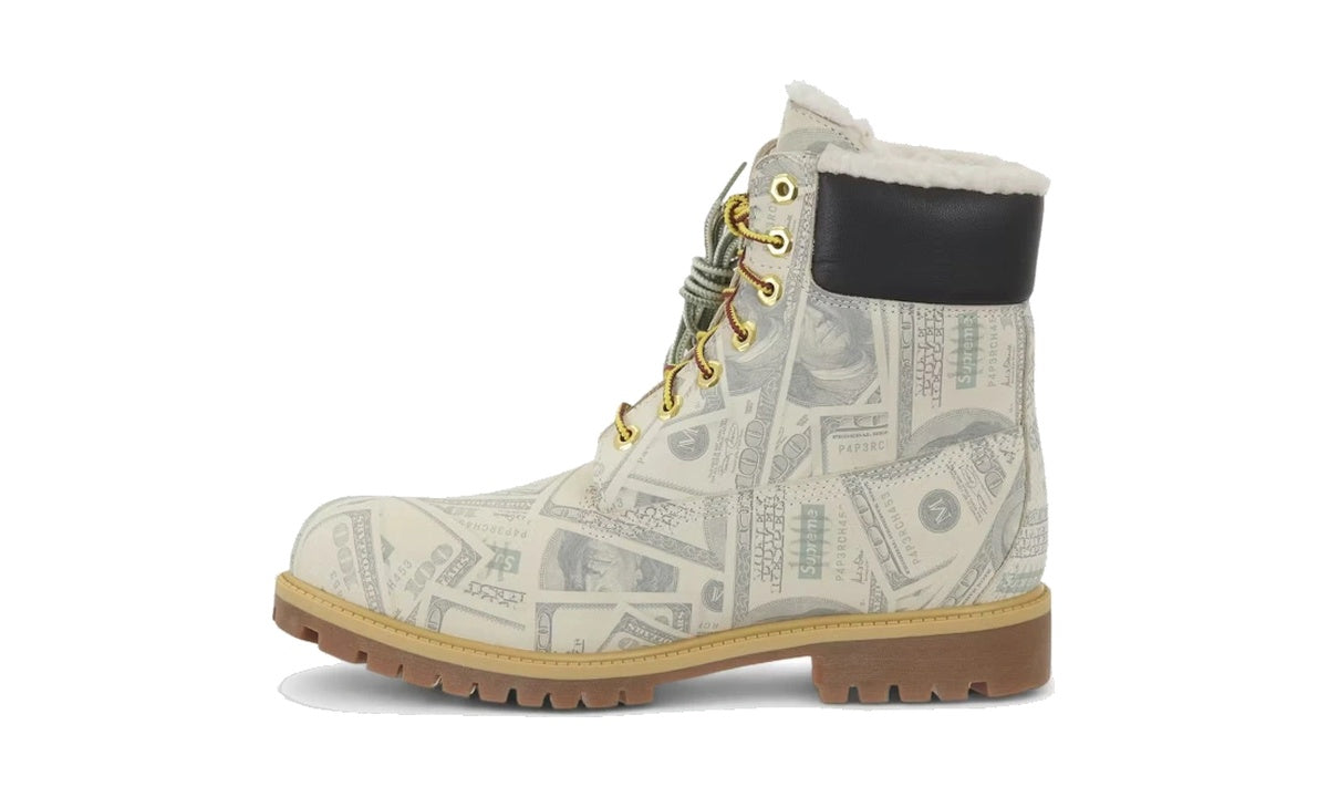 Timberland 6" Premium Waterproof Boot Supreme x MM6 Maison Margiela $100 Bills — vista 1