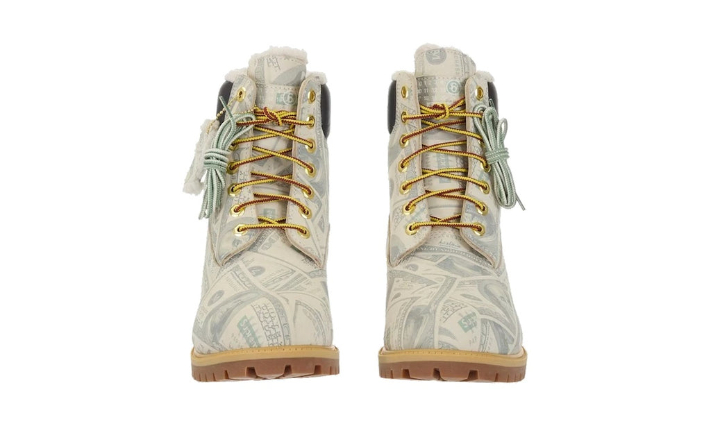 Timberland 6" Premium Waterproof Boot Supreme x MM6 Maison Margiela $100 Bills — vista 3