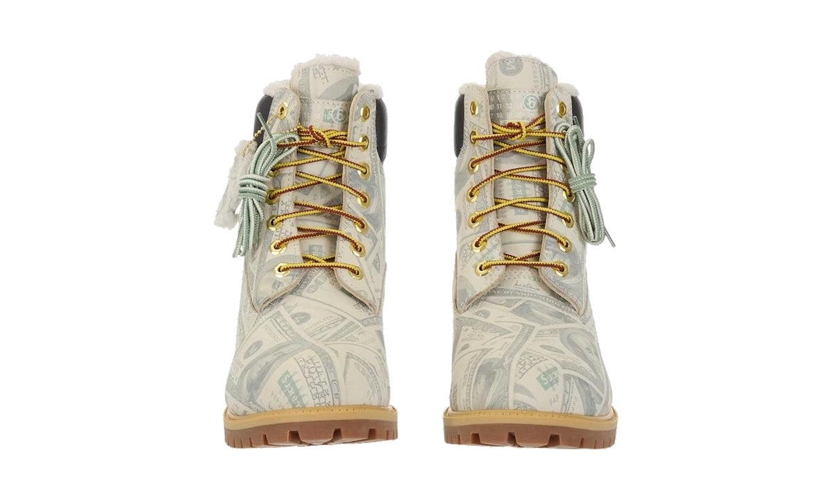 Timberland 6" Premium Waterproof Boot Supreme x MM6 Maison Margiela $100 Bills — vista 3