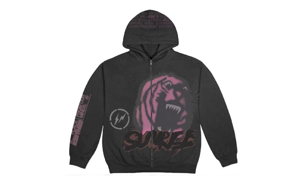 Travis Scott Cactus Jack For Fragment Sunrise Full Zip Hoodie Black