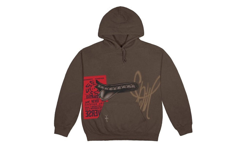 Travis Scott Grin Hoodie Brown