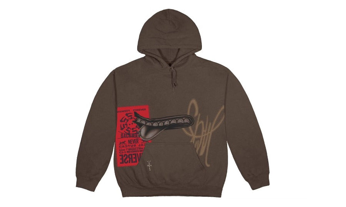 Travis Scott Grin Hoodie Brown
