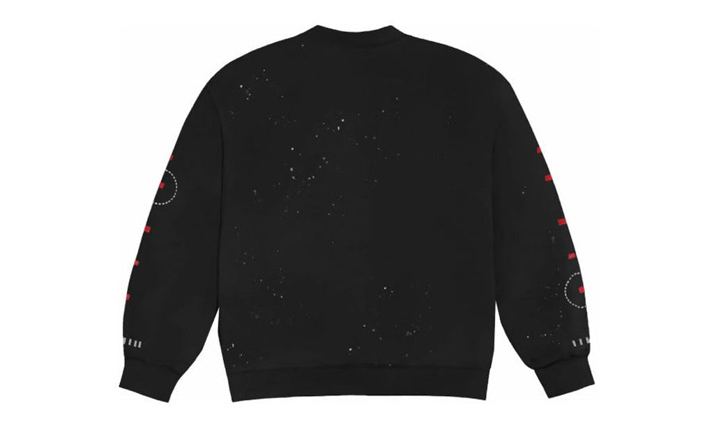 Travis Scott Stitched Crewneck Black