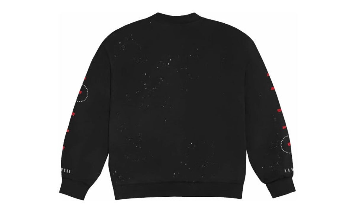 Travis Scott Stitched Crewneck Black