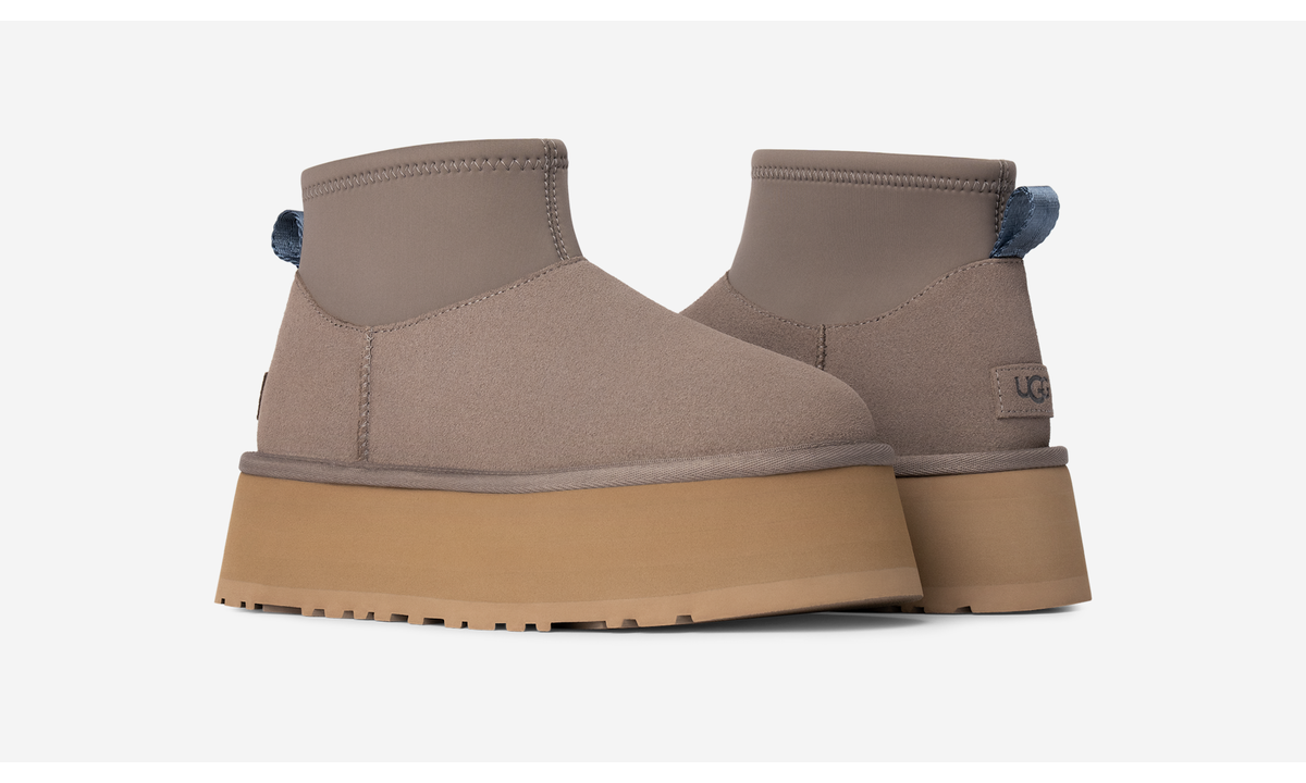 UGG Classic Mini Dipper Boot Smoke Plume (Women's) - 1168170-SKP - Vista 3